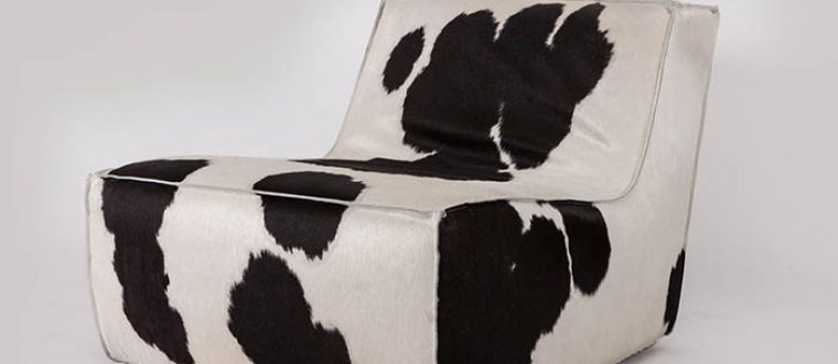 כורסא יפנית בעור פרה