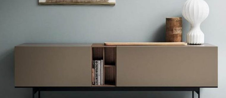 מזנון מרחף על צוקל ברזל שחור דלתות הזזה